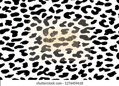 Leopard seamless pattern. Animal print. Vector background. Animal skin, tiger stripes, abstract pattern, line background, fabric. Amazing hand drawn vector illustration. White and black artwork