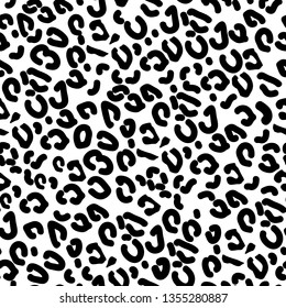 Leopard seamless pattern. Animal print. Vector background eps 10