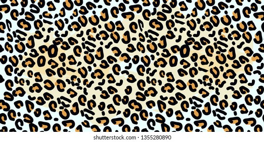Leopard seamless pattern. Animal print. Vector background eps10