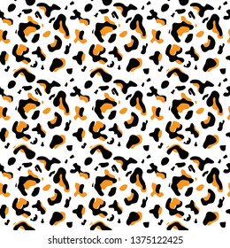 
patrón de leopardo sin fisuras. impresión animal. Vector.