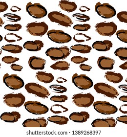 Leopard seamless pattern. Animal print. Vector background
