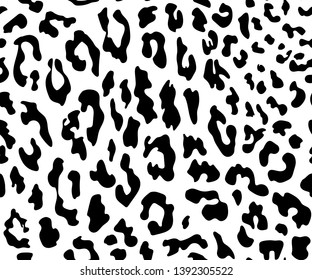 Leopard seamless pattern. Animal print. Vector background