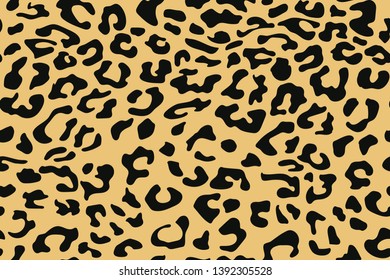 Leopard seamless pattern. Animal print. Vector background