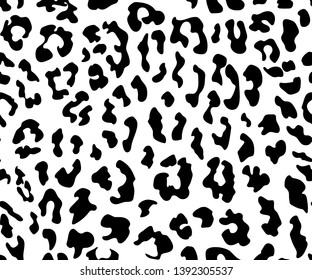 Leopard seamless pattern. Animal print. Vector background