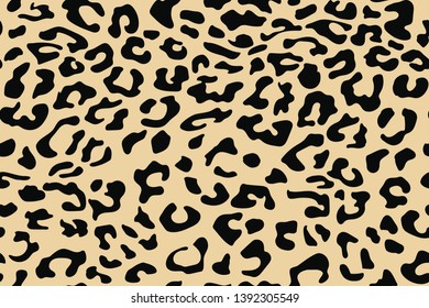 Leopard seamless pattern. Animal print. Vector background