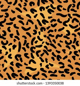 Leopard seamless pattern. Animal print. Vector background eps10