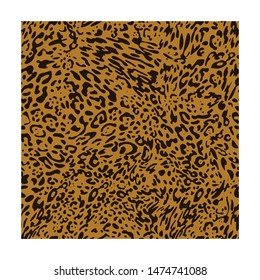 Leopard seamless pattern. Animal print. Vector background