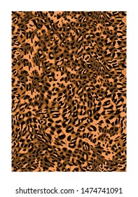 Leopard seamless pattern. Animal print. Vector background