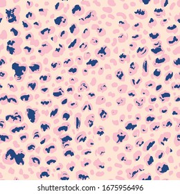 Leopard seamless pattern. Animal print. Vector background