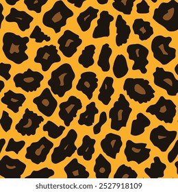 Leopard seamless pattern. Animal print. Vector backgroun. Animal skin pattern seamless. Design for fabric, wallpaper, wrapping, background