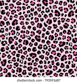 Leopard seamless pattern. Animal print. Vector background