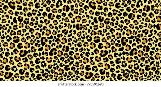 Leopard seamless pattern. Animal print. Vector background