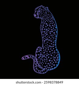 leopard seamless pattern. leopard background with spots.