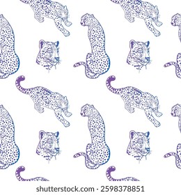 leopard seamless pattern. leopard background with spots.
