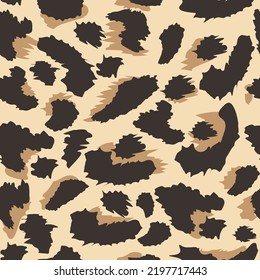 Leopard seamless pattern background. vector