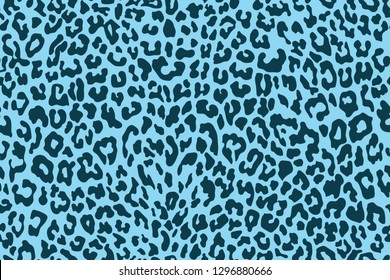 Patrón leopardo sin fisuras. Imagen de Blue Animal. Fondo vectorial. piel animal, tigre rayas, patrón abstracto, fondo de línea, tela. ilustración vectorial dibujada a mano. Cartel, monocromo de arte de pancartas