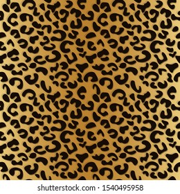 Leopard seamless pattern design, cheetah seamless vector illustration background, Leopard print - Vector

