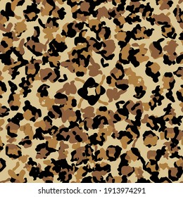Leopard seamless pattern design, texture illustration background