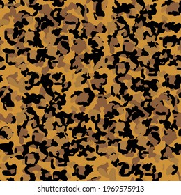 Leopard seamless pattern design, texture illustration background