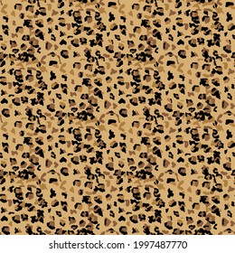Leopard seamless pattern design, texture illustration background
