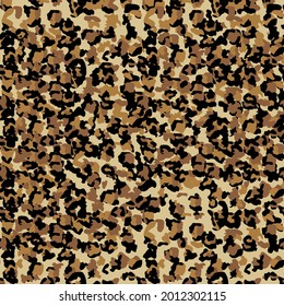 Leopard seamless pattern design, texture illustration background