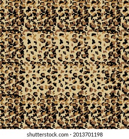 Leopard seamless pattern design, texture illustration background
