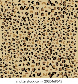 Leopard seamless pattern design, texture illustration background