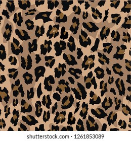 leopard seamless pattern design . vector illustration background.