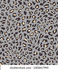 leopard seamless pattern design . vector illustration background.