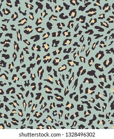 leopard seamless pattern design . vector illustration background.