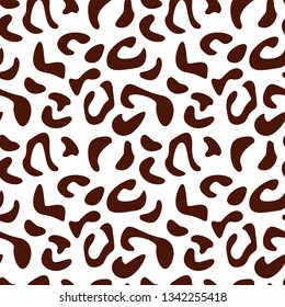 Leopard Seamless Pattern Design. Vector Illustration.