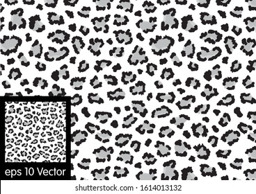 Leopard seamless pattern design, vector background