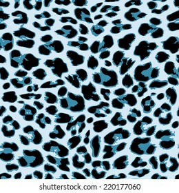 Leopard seamless pattern design, vector illustration background
