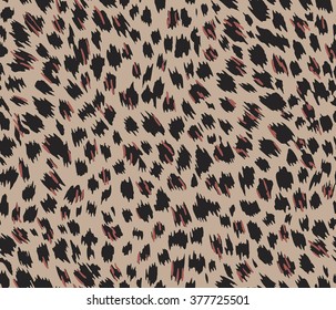 Leopard seamless pattern design, vector illustration background