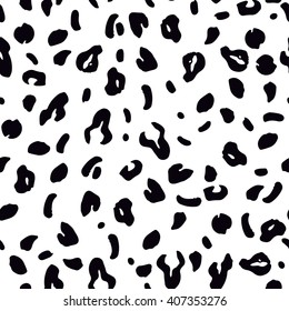 Leopard seamless pattern design, vector illustration background