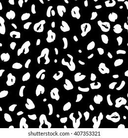 Leopard seamless pattern design, vector illustration background