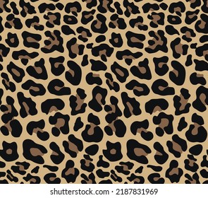 Leopard seamless pattern disguise vector print, fashion design for textile. animal background