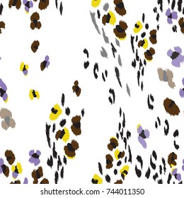 Leopard seamless pattern with dot .
Design for printed on the product.
