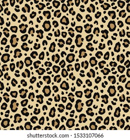 Leopard seamless pattern. Fashion stylish vector texture.