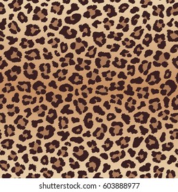 Leopard seamless pattern, imitation of leopard skin. Vector