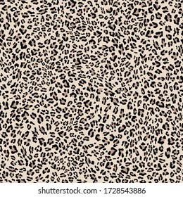 Leopard seamless pattern modern design for textiles  Vector background