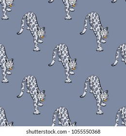 Leopard seamless pattern. Original design for print or digital media.