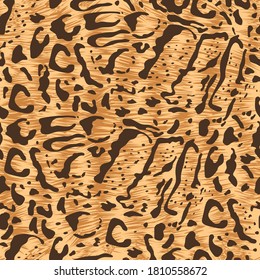 Leopard. Seamless pattern, print imitation of the skin of a wild animal