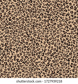 
Leopard seamless pattern for printing clothes, fabrics. Stylish modern textile pattern. Vector illustration.