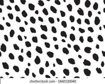 Leopard seamless pattern with rough line