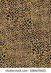 Leopard Seamless Pattern. Leopard Spots. Fashion Cheetah Print. Popular Texture.