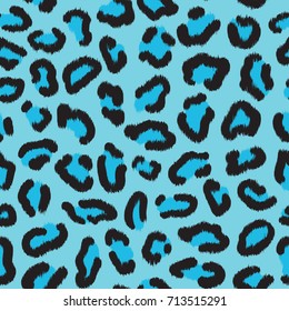 Leopard seamless pattern. Leopard spots. Fashion cheetah print. Popular texture. Vector illustration