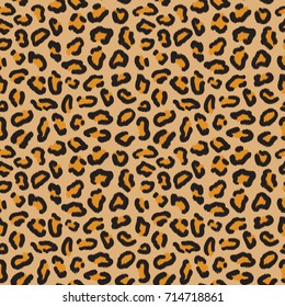 Patrón leopardo sin fisuras. Lugares leopardo. Huella de moda. Textura popular.