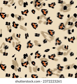 leopard seamless pattern suitable for textile printing