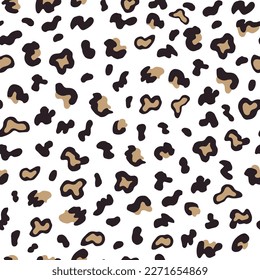 Leopard seamless pattern, surface design. Illustration for prints, clothing, packaging